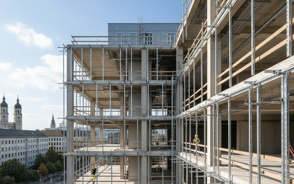 Čelična konstrukcija — višekatni — Augsburg, Njemačka